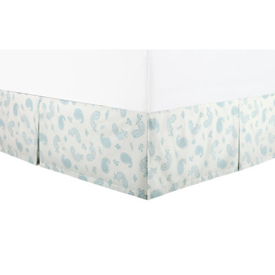 Vanderbilt Paisley Printed Pleated Bed Skirt