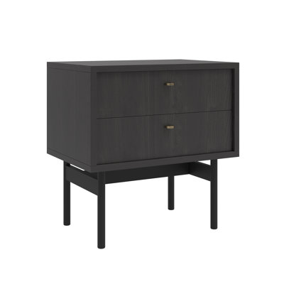 Alyssya 55cm W Steel Bedside Table
