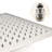 Stainless Steel Rain Shower Head - Clogging, 10" Square, Brushed Nickel, Waterfall Experience 304 Corrosion, Water Saving, 2.5 Gpm Max Flow Rate