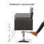 Fauteuil à cheveux en PVC et acier inoxydable
