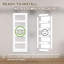 Porte de grange coulissante en verre transparent blanc apprêté 5-Lite avec trousse de quincaillerie d'installation / aucun assemblage requis-120817895-120817896
