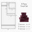 Ensemble de serviettes 8 pièces 100% coton absorbant 800 g / m² 800 g / m²-54645473