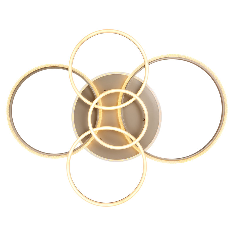 Dawane LED Flush Mount, Gold colours