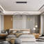 Luminaire suspendu linéaire à DEL à 6 lumières Modern Modern