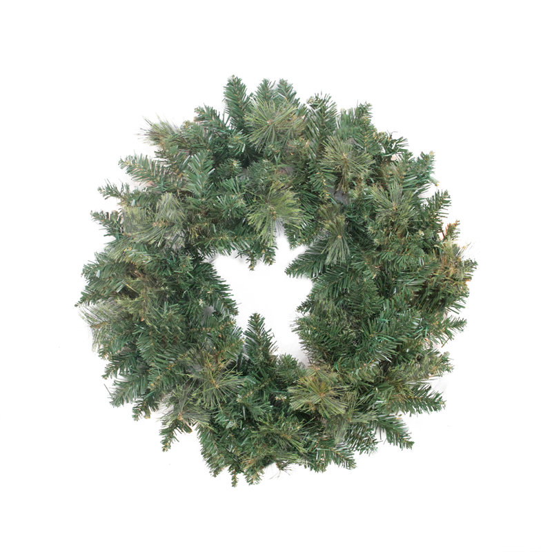 Couronne de Noël artificielle 24 po en pin mélangé cachemire - non éclairée