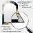 Gold Blue Shapes In Harmony - Abstract Shapes Asymmetrical Large Wall Mirror, Modern Arch Unique Mirror, Printed Metal Art-1660573355