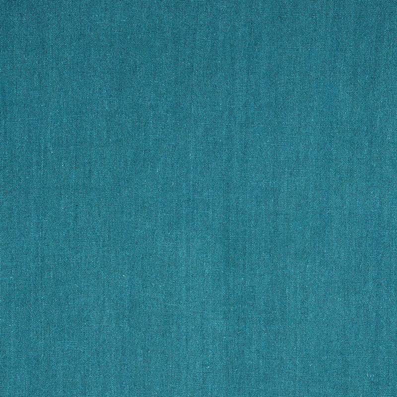 Irandy 100% Linen Solid Colour Bedspread, W180 x L240cm, Blue