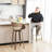 Tavar Upholstered Faux Leather Bar Stool-2070517371-2052157481