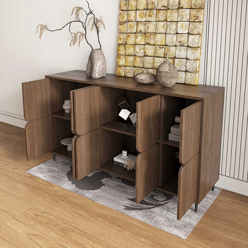 Buffet simple de style Wabi-sabi