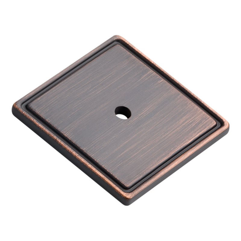 Contre-plaque pour armoire contemporaine carrée, Oil Rubbed Bronze