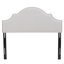 Tête de lit tapissier de grande taille, tête de lit en bois massif avec pieds en métal durables, tête de lit à hauteur réglable avec garniture cloutée dans la chambre à coucher-377229516