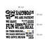 Text & Numbers Non-Wall Damaging Wall Decal