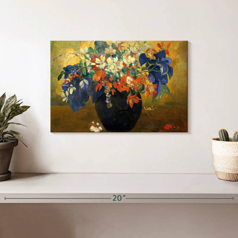 Harnek un vase de fleurs 1896, H 8 po x l 12 po