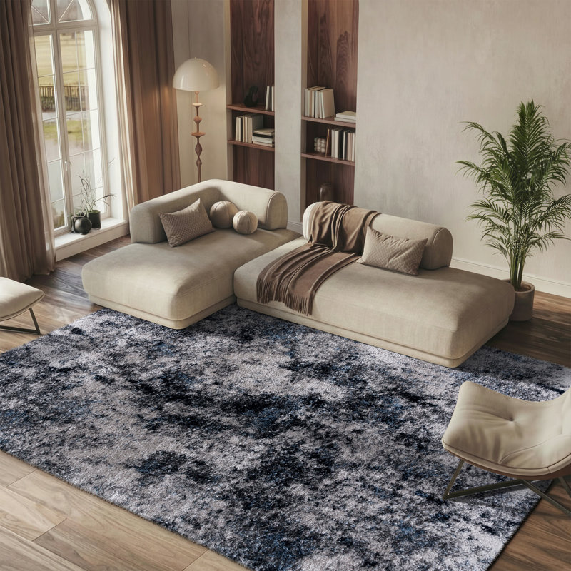 Cloud Shag Performance Abstract Rug, Rectangle 8' x 10'