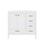 Meuble-lavabo de 36 pouces avec lavabo, porte à fermeture douce, 4 tiroirs de différentes tailles et pieds-1354020470
