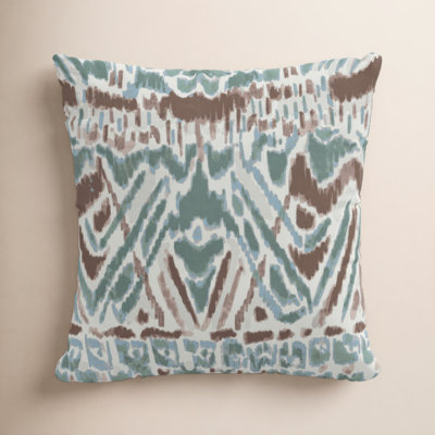 Ikat Cotton Throw Pillow