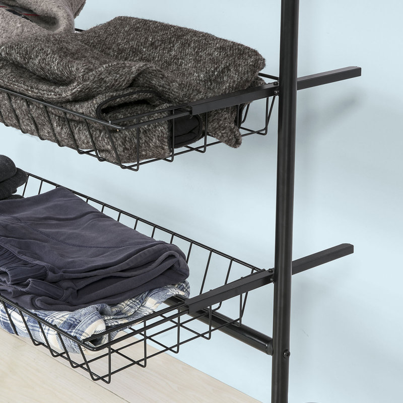 100 cm Rolling Clothes Rack