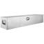 Boîte à outils robuste pour lit de camion en aluminium, boîte à outils en forme de losange avec poignée latérale et clés de verrouillage, coffre de rangement pour coffre à outils, caisse de camion, véhicule récréatif, remorque, 48 po x 15 po x 