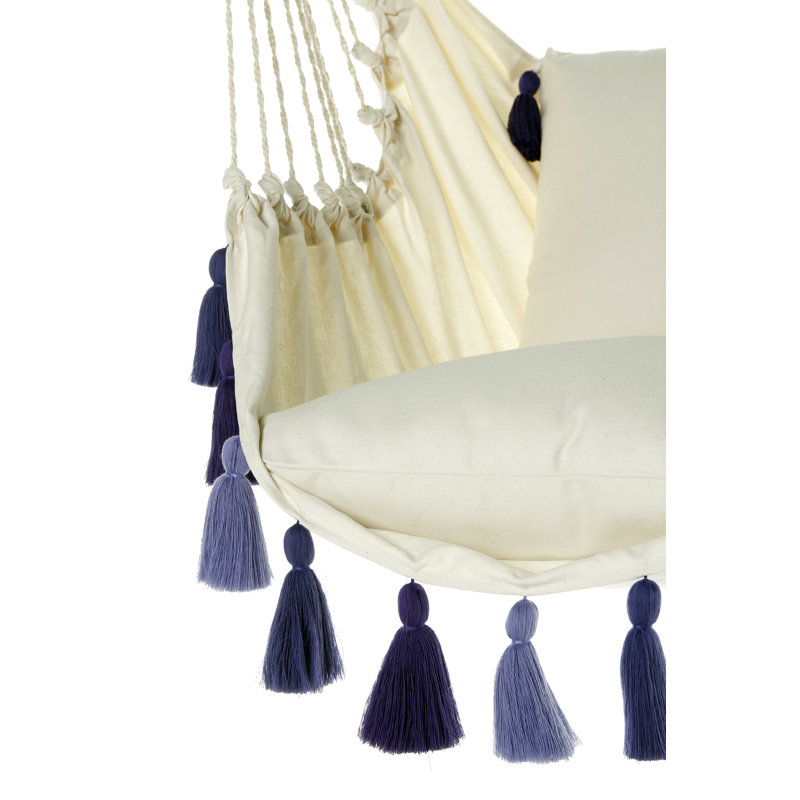 Chaise hamac avec pampilles, Mauve