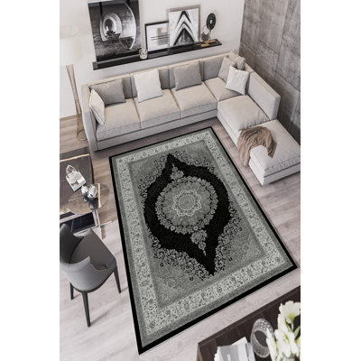 Premium Antibacterial Area Rug, Grey, 23.6 x 39.4 inches | 100% Polyester, 650 gr/m², 0.16 in Pile Height | Eco-Friendly, Non-Slip PVC Dot Underside, Machine Washable | Perfect for Home Decor & High-Traffic Areas