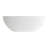 Kingston Brass Arcticstone 65-Inch Solid Surface Oval Double Ended Freestanding Tub with Drain
