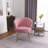 Floreal Velvet Barrel Chair-589203627