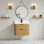 Meuble-lavabo simple 30 po avec comptoir en quartz Bulloch