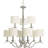 Inspire 9 - Light Steel Dimmable Tiered Chandelier-934856437