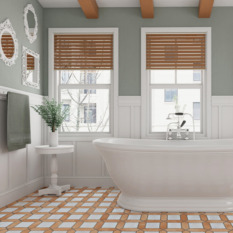 Picket Arenta 14-5/8 In. X 22-1/2 In. Porcelain Floor And Wall Tile, Tan/White