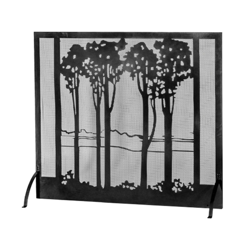 Jamarri 1 Panel Steel Fireplace Screen