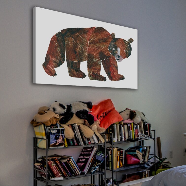 Eric Carle Big Brown Bear 2 Framed Art Print, Size: 16 inch x 24 inch