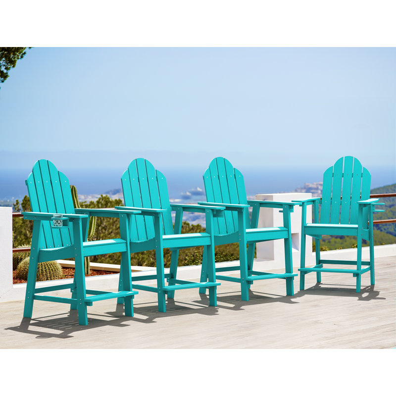 Dutta Outdoor Adirondack Chair, Aruba Blue