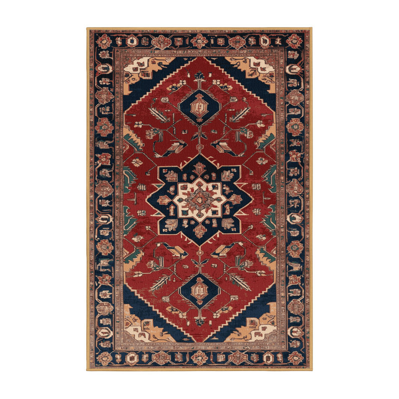 Tapis brun lavable à la machine, Rectangle 6 pi x 9 pi