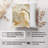 Abstract Gold Geode Crystals Marble VI Modern