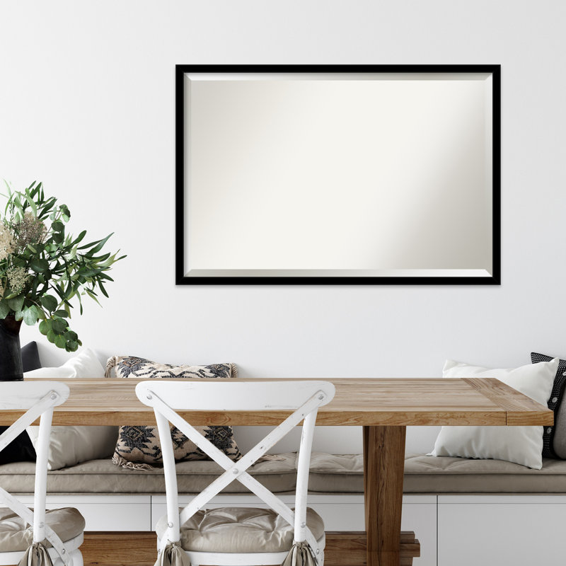Miroir d'appoint mural Overmere, Noir, 25,5 po x 37,5 po