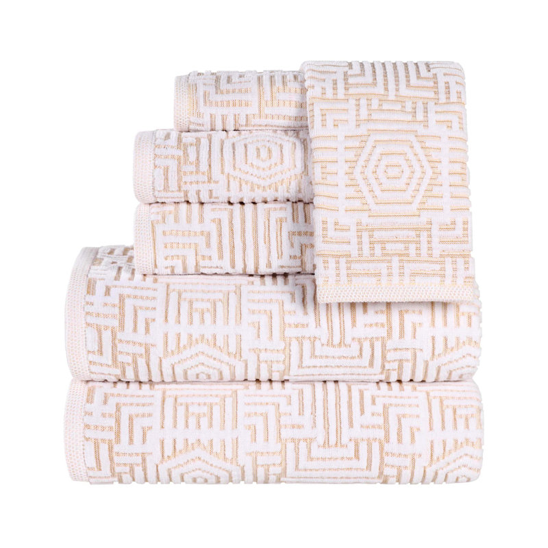 Ingvars 100% Cotton Midweight Jacquard Mulit-Size Set, Gold