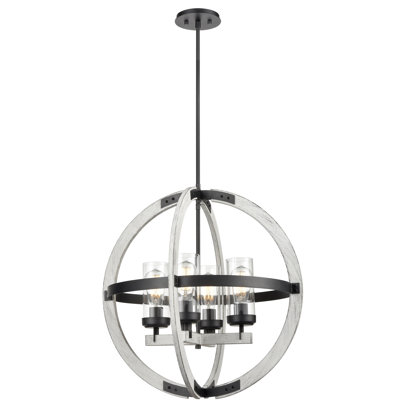 Apalachin 4 - Light Dimmable Globe Chandelier