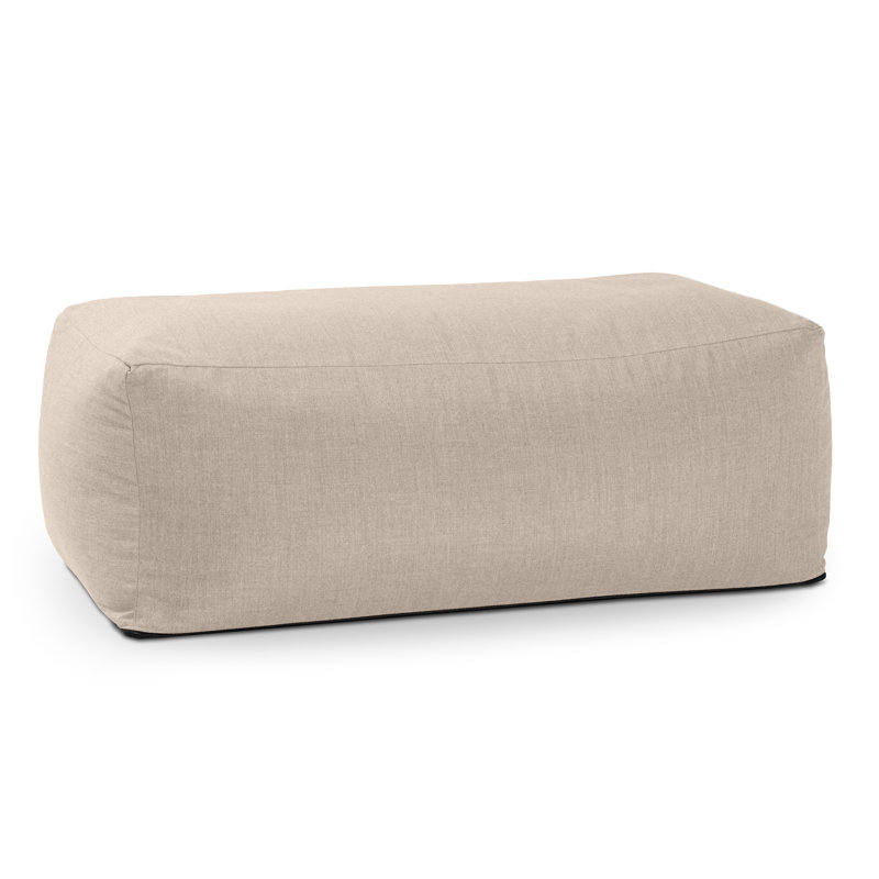 Repose-pieds d'extérieur avec coussin Sunbrella® Charolotte, Beige