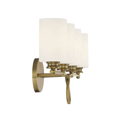 Éclairage pour meuble-lavabo de salle de bain 4 lumières Savoy House Woodbury