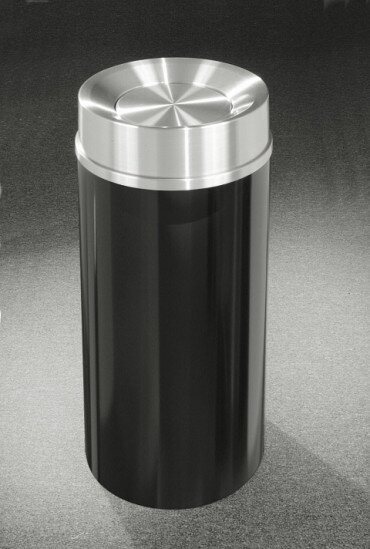 Alpine Industries 17-Gallon Stainless Steel Trash Can with Swing Lid