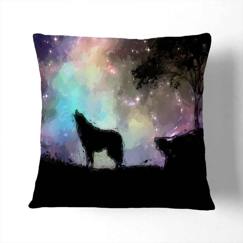 Square Throw Cushion, 55cm H x 55cm W x 20cm D, Black