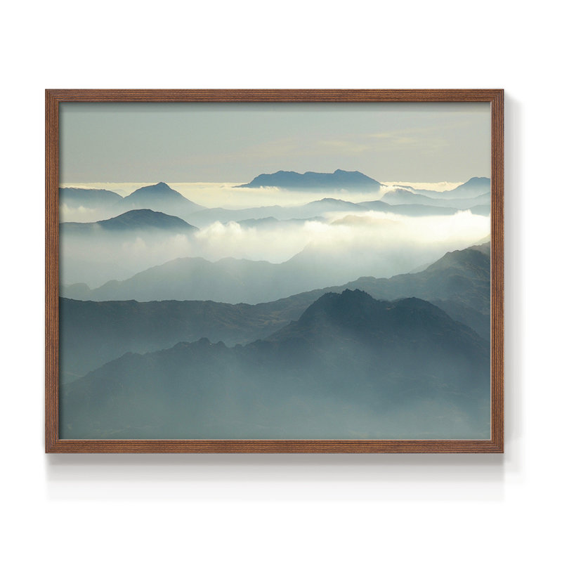 Above the Clouds -Framed Print - Restickable, 8" H x 10" W, Walnut