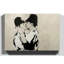 Kissing Police Policeman Graffiti - Wrapped Canvas-19090452