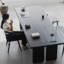 Table de salle à manger rectangulaire noire-1502135175