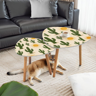 Ensemble de 2 tables gigognes Triangle Nesting