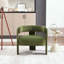 Fauteuil simple en velours - Pieds en bois - Pieds réglables-416252438