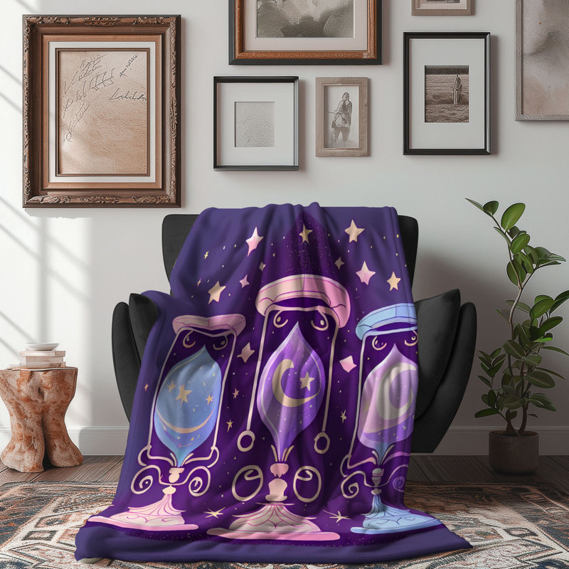 Lantern Glow - 1 Piece Premium Sherpa Blanket, L 60 po x L 80 po