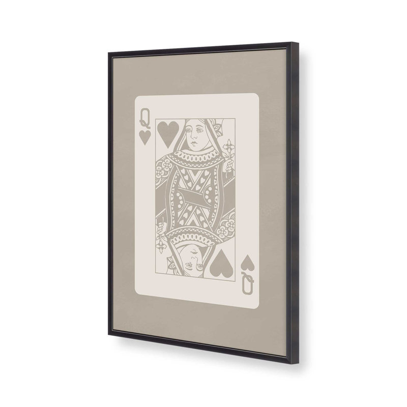 Beige King Card Print, Weathered Zinc, 15.25" H x 12.25" W