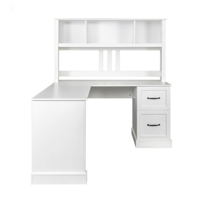 Bureau d'ordinateur à domicile avec huche