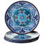Service de vaisselle en mélamine robuste pour quatre personnes de 12 articles Talavera